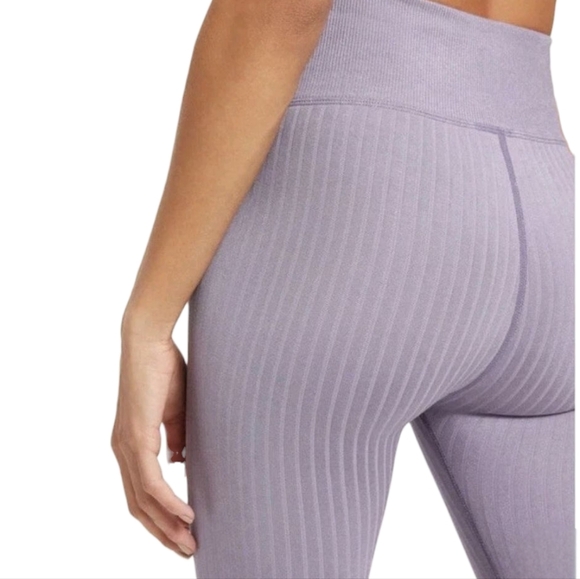 Good American Jeans Clean Seamless Leggings Dusty Rose Lavender Violet 00/0 - Picture 3 of 9